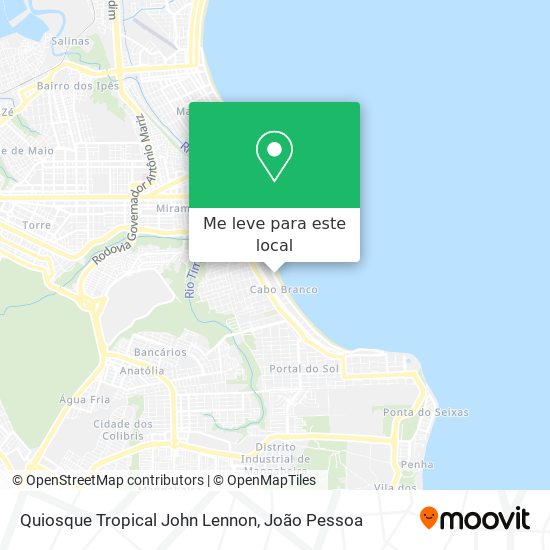 Quiosque Tropical John Lennon mapa