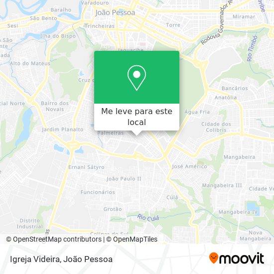 Igreja Videira mapa