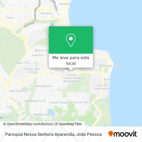 Paroquia Nossa Senhora Aparecida mapa
