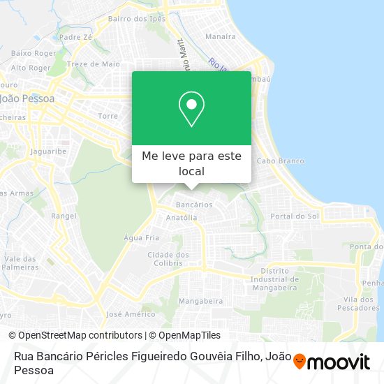 Rua Bancário Péricles Figueiredo Gouvêia Filho mapa