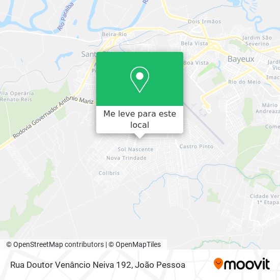 Rua Doutor Venâncio Neiva 192 mapa