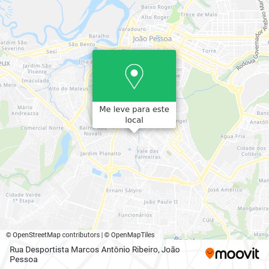 Rua Desportista Marcos Antônio Ribeiro mapa