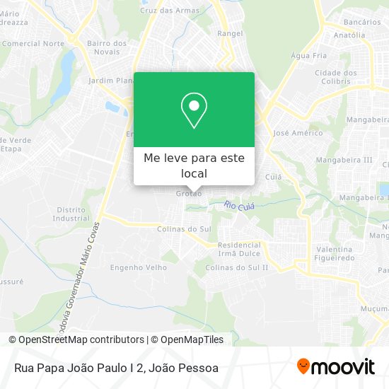 Rua Papa João Paulo I 2 mapa