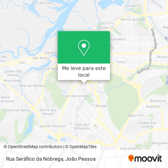 Rua Seráfico da Nóbrega mapa
