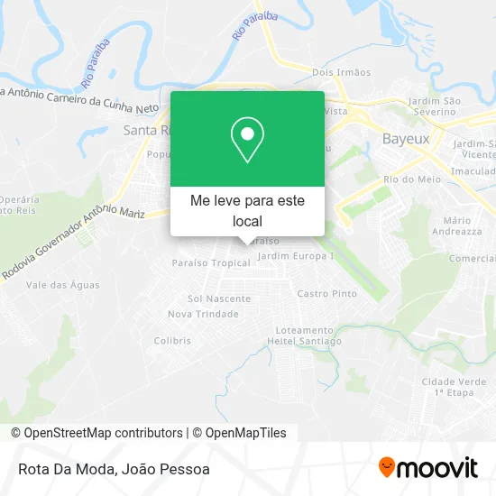 Rota Da Moda mapa