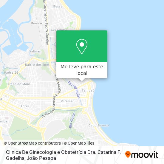 Clinica De Ginecologia e Obstetrícia Dra. Catarina F. Gadelha mapa