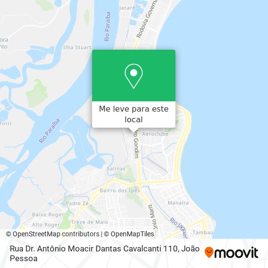 Rua Dr. Antônio Moacir Dantas Cavalcanti 110 mapa