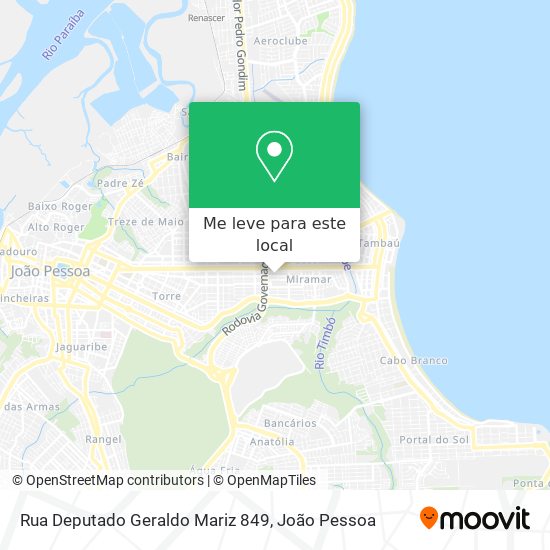 Rua Deputado Geraldo Mariz 849 mapa