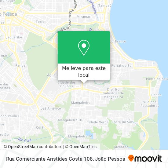 Rua Comerciante Aristídes Costa 108 mapa