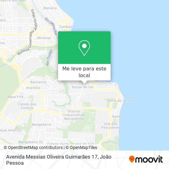 Avenida Messias Oliveira Guimarães 17 mapa