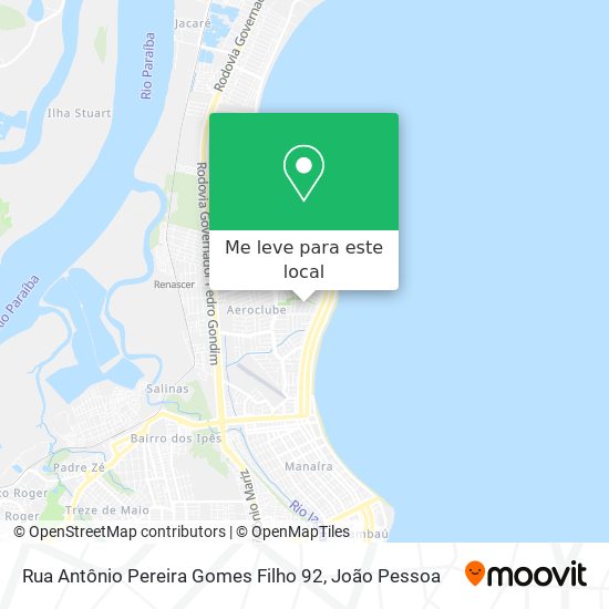 Rua Antônio Pereira Gomes Filho 92 mapa
