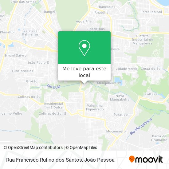 Rua Francisco Rufino dos Santos mapa