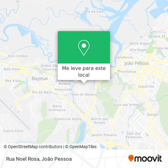 Rua Noel Rosa mapa