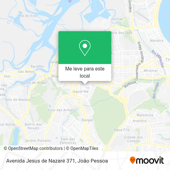 Avenida Jesus de Nazaré 371 mapa
