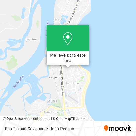 Rua Ticiano Cavalcante mapa