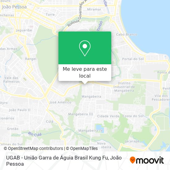 UGAB - União Garra de Águia Brasil Kung Fu mapa