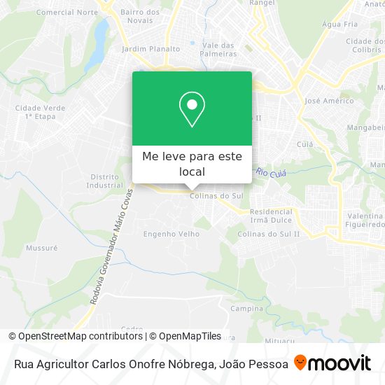 Rua Agricultor Carlos Onofre Nóbrega mapa