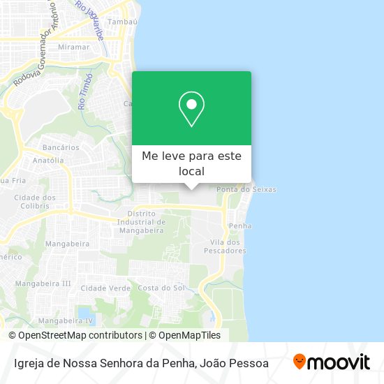 Igreja de Nossa Senhora da Penha mapa