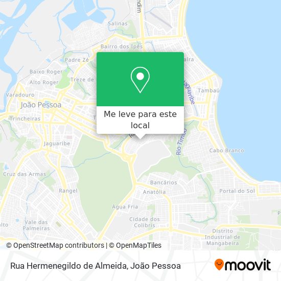 Rua Hermenegildo de Almeida mapa