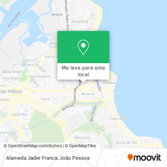 Alameda Jader Franca mapa