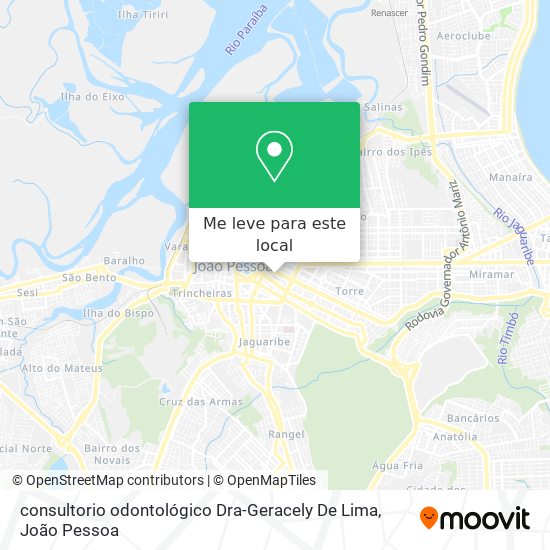 consultorio odontológico Dra-Geracely De Lima mapa