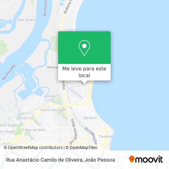 Rua Anastácio Camilo de Oliveira mapa