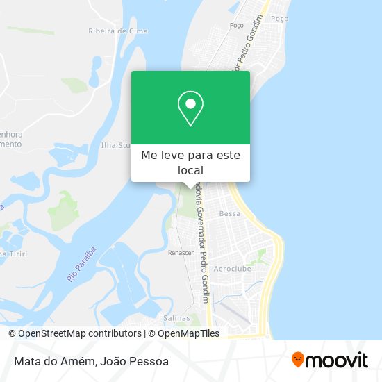 Mata do Amém mapa