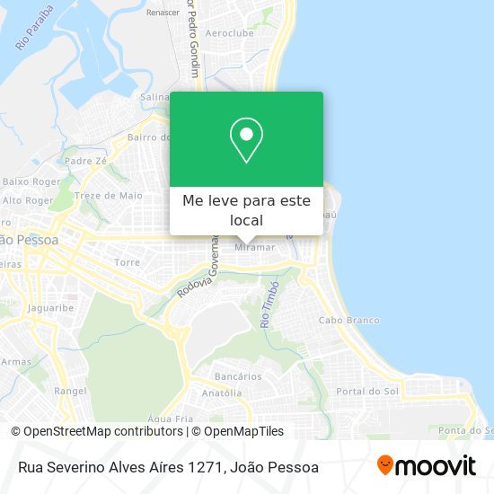 Rua Severino Alves Aíres 1271 mapa