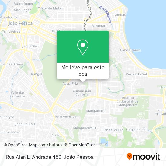 Rua Alan L. Andrade 450 mapa