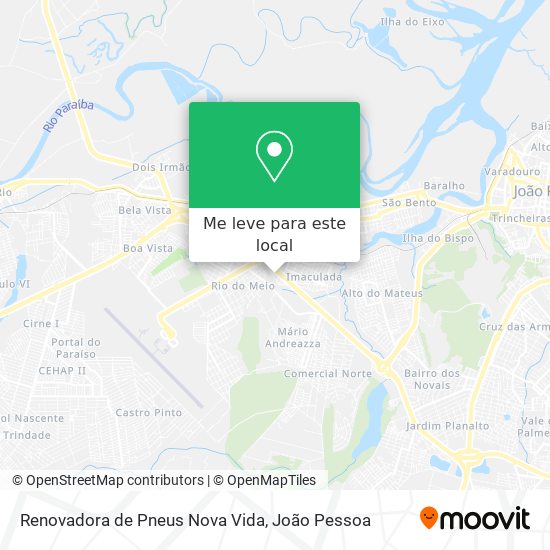 Renovadora de Pneus Nova Vida mapa