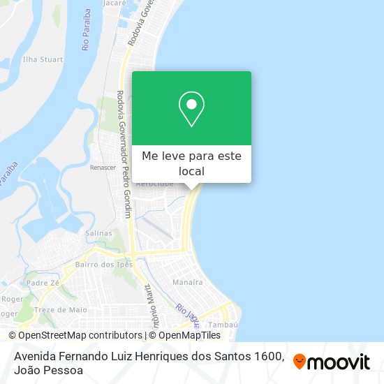 Avenida Fernando Luiz Henriques dos Santos 1600 mapa