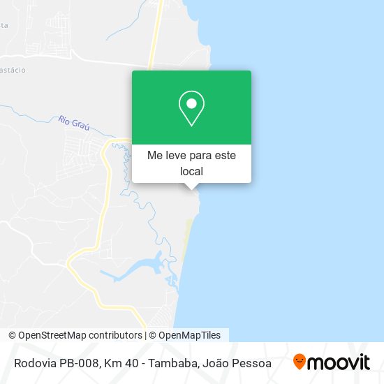 Rodovia PB-008, Km 40 - Tambaba mapa