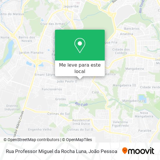 Rua Professor Miguel da Rocha Luna mapa