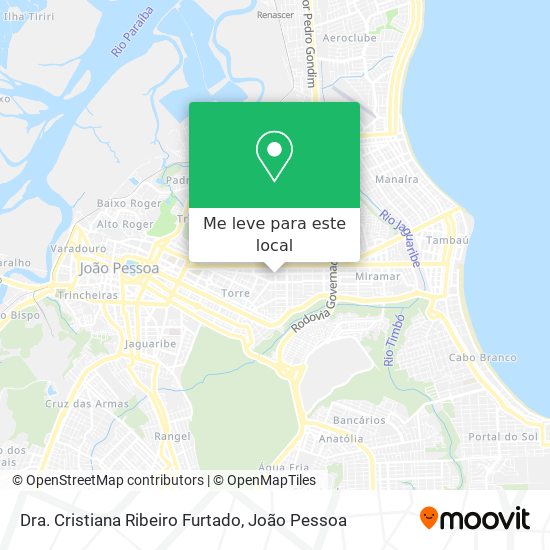 Dra. Cristiana Ribeiro Furtado mapa