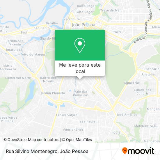 Rua Silvino Montenegro mapa