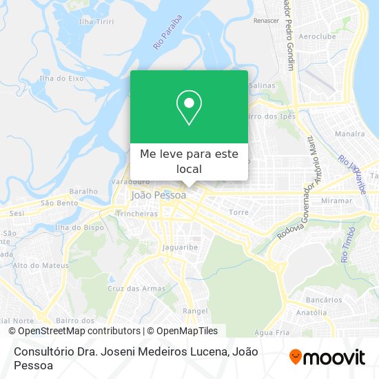 Consultório Dra. Joseni Medeiros Lucena mapa