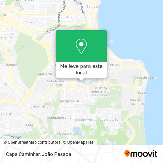 Caps Caminhar mapa