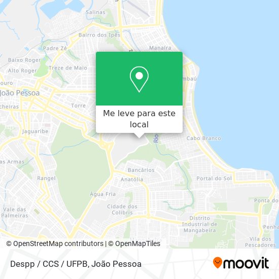 Despp / CCS / UFPB mapa