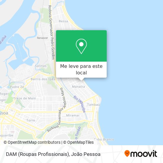 DAM (Roupas Profissionais) mapa