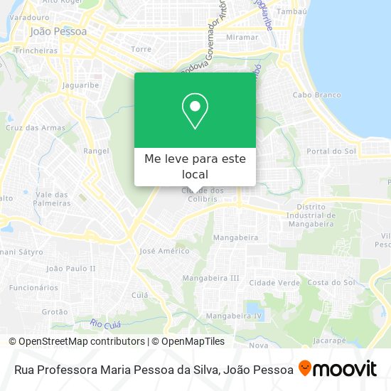 Rua Professora Maria Pessoa da Silva mapa