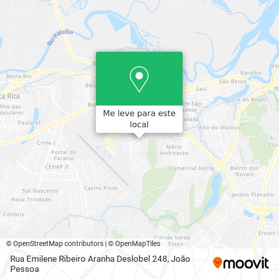 Rua Emilene Ribeiro Aranha Deslobel 248 mapa