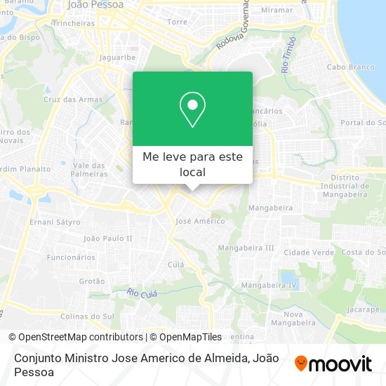 Conjunto Ministro Jose Americo de Almeida mapa