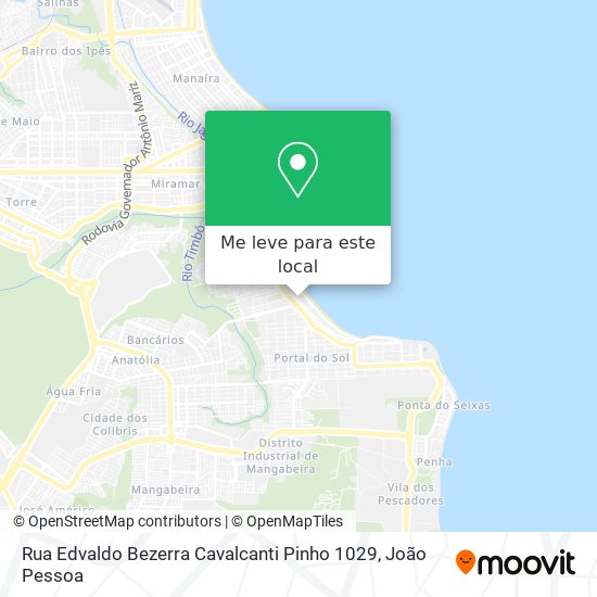 Rua Edvaldo Bezerra Cavalcanti Pinho 1029 mapa