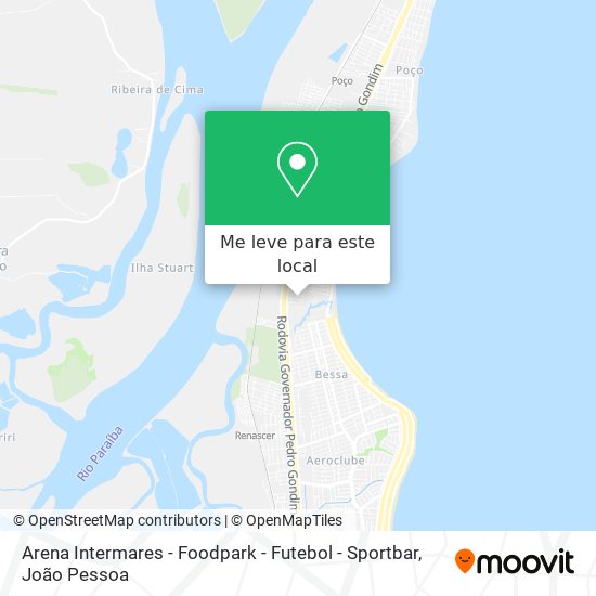 Arena Intermares - Foodpark - Futebol - Sportbar mapa