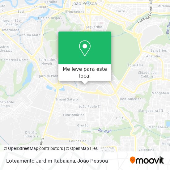 Loteamento Jardim Itabaiana mapa