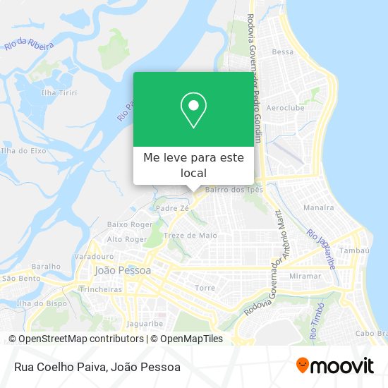 Rua Coelho Paiva mapa
