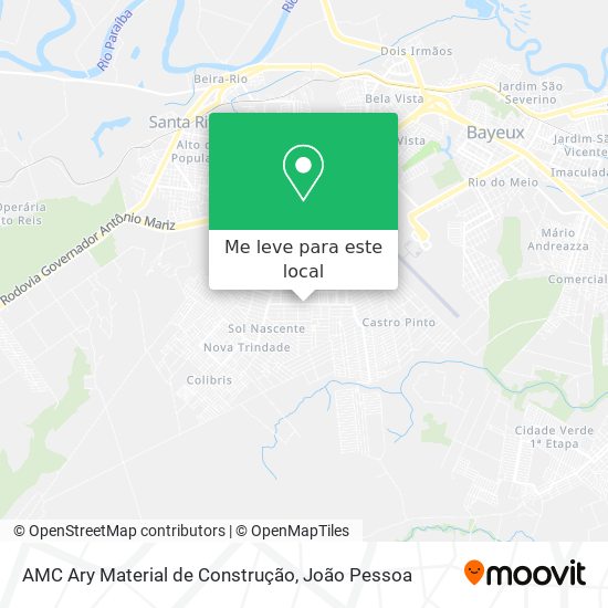 AMC Ary Material de Construção mapa