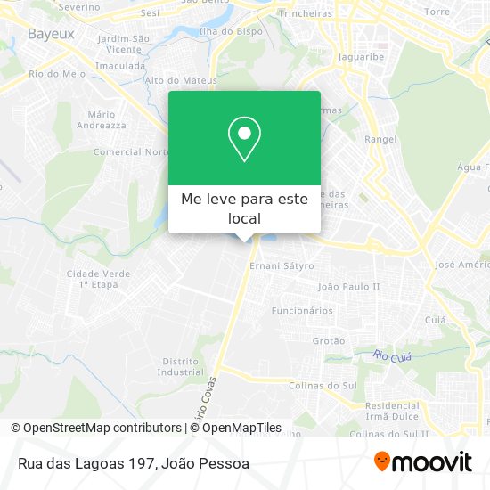 Rua das Lagoas 197 mapa