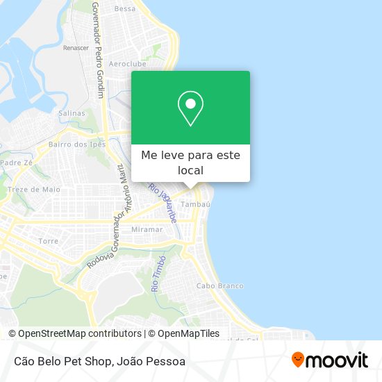 Cão Belo Pet Shop mapa