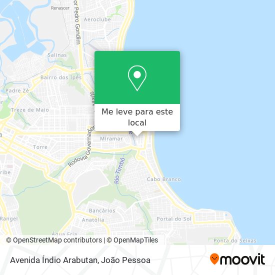 Avenida Índio Arabutan mapa